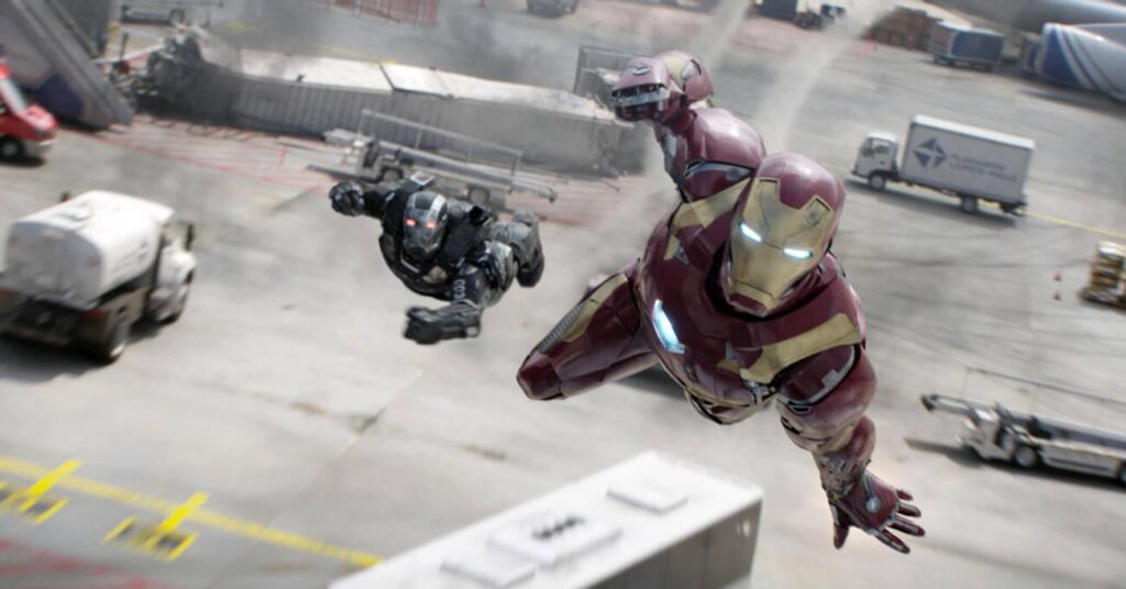 Iron Man vs. Captain America, battle